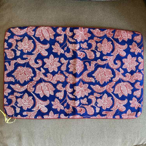 John Robshaw Red And Navy Pillow Cover/No Insert