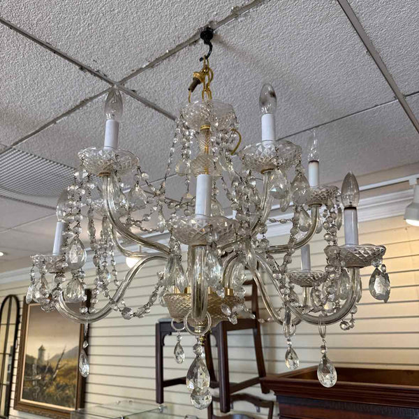 Ten Light Crystal Chandelier