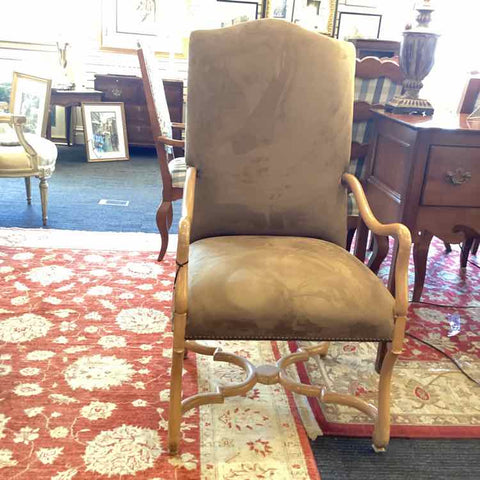 Kreiss Ultra-Suede Caramel Arm Chair