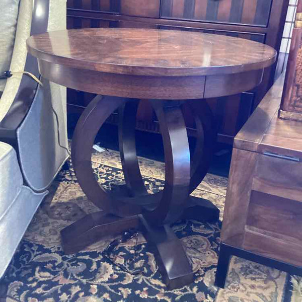 Hooker Pedestal Base Side Table