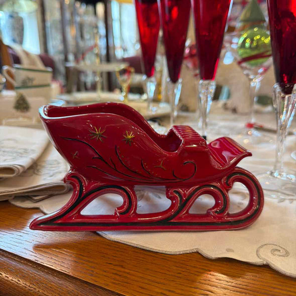Red Decorative Sleigh