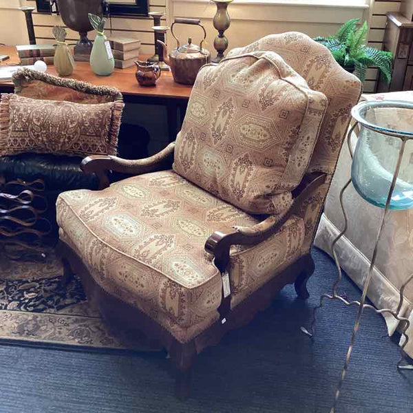 Oversized Upholstered Bergere Chair