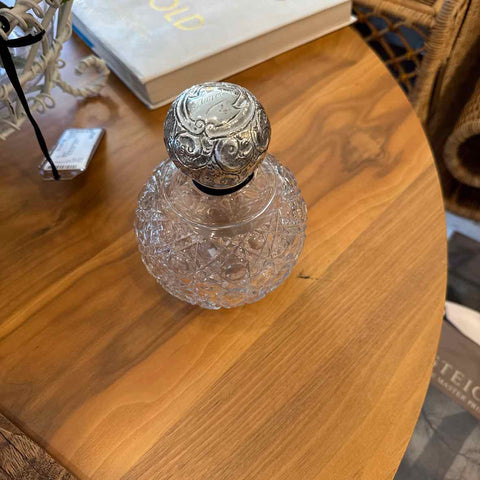 Cut Glass Perfume Bottle with SLP Top