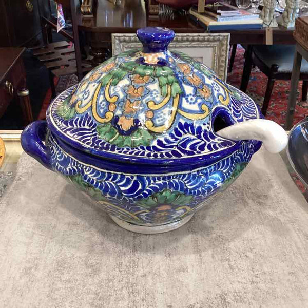 Italian Soup Tureen With Ladle