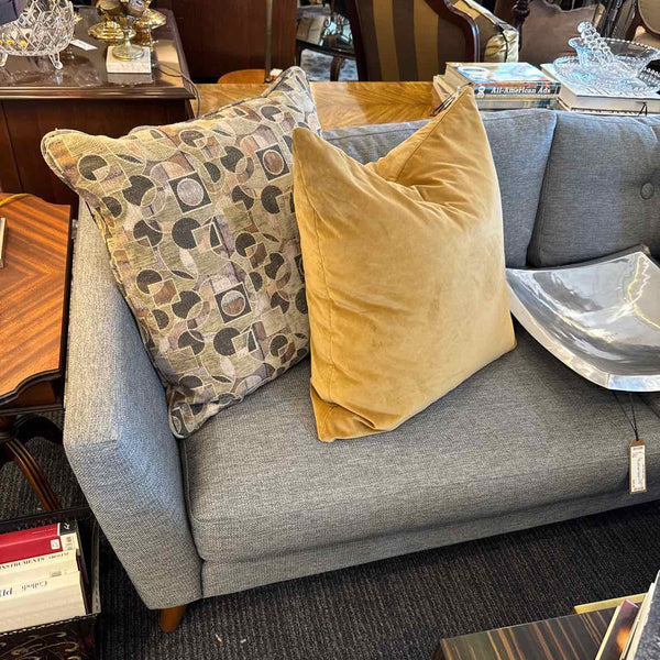 Grey Tweed Two Cushion Sofa