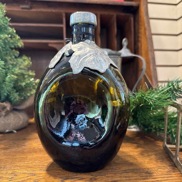 Antique Blown Glass w/ Hand Hammered Detail