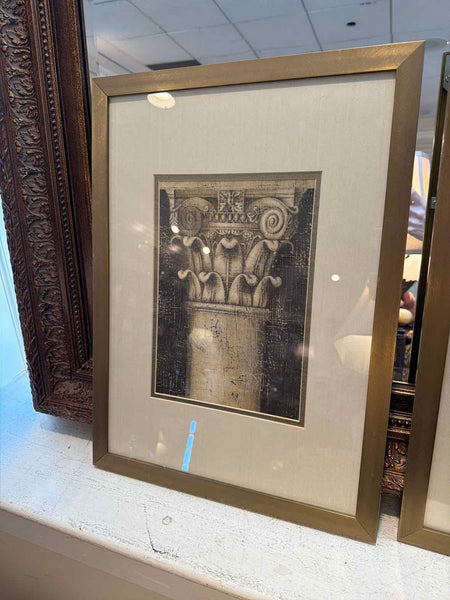 Pair of Framed Corinthian Column Prints