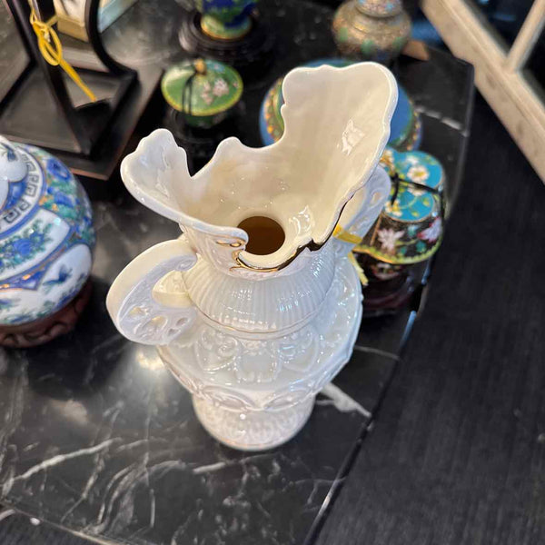 Belleek Vase w/ 2 Handles