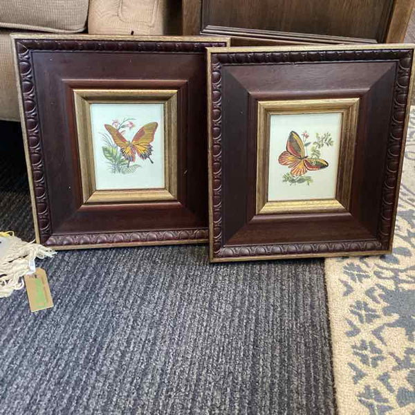 Pair of Butterfly Block Color Prints