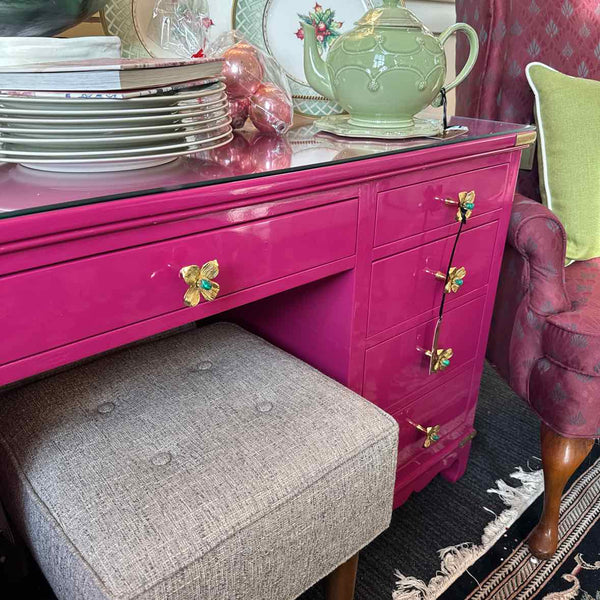 Resplendent Crow Vintage Custom Lacquered Desk