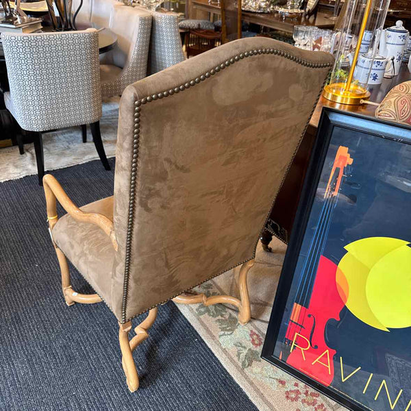 Kreiss Ultra-Suede Caramel Arm Chair