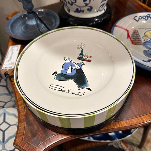 4 Salad Plates - "Cheers Darling"