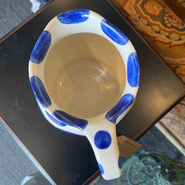 Polka Dot Pitcher Blue/White Duncan Todd