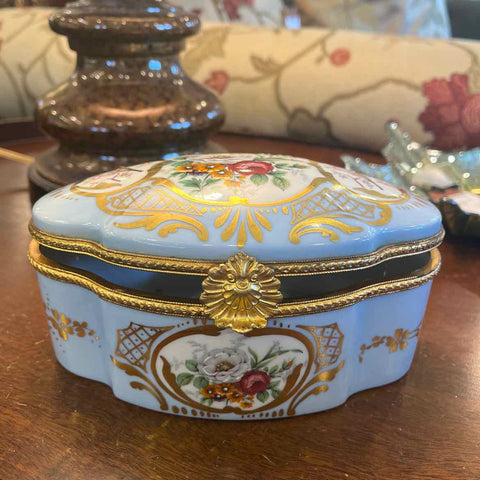 Vintage Handpainted Limoges Box