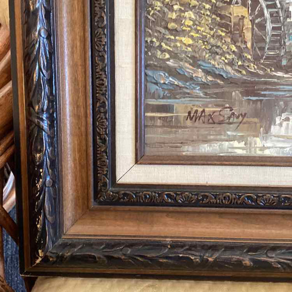 May Savy Oil Painting - Old Mill