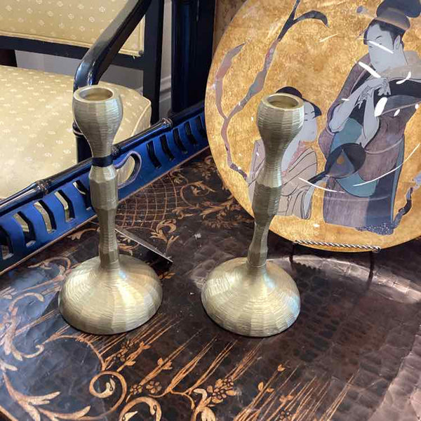 Pair of Gold Taper Holders