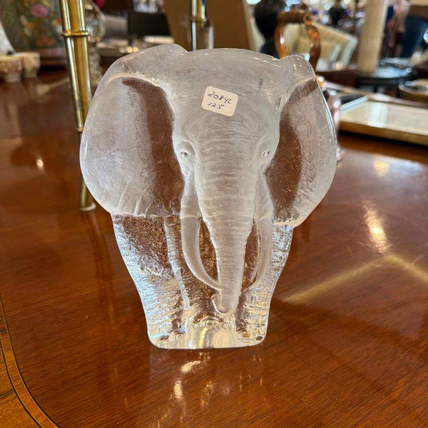 Royal Krona Swedish Glass Elephant