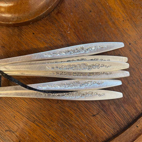 6 SLP Ice Tea Spoons "Laurel Mist" Intro 1966