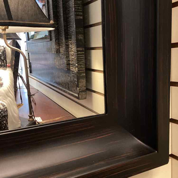 Crate & Barrel Black Metal Mirror