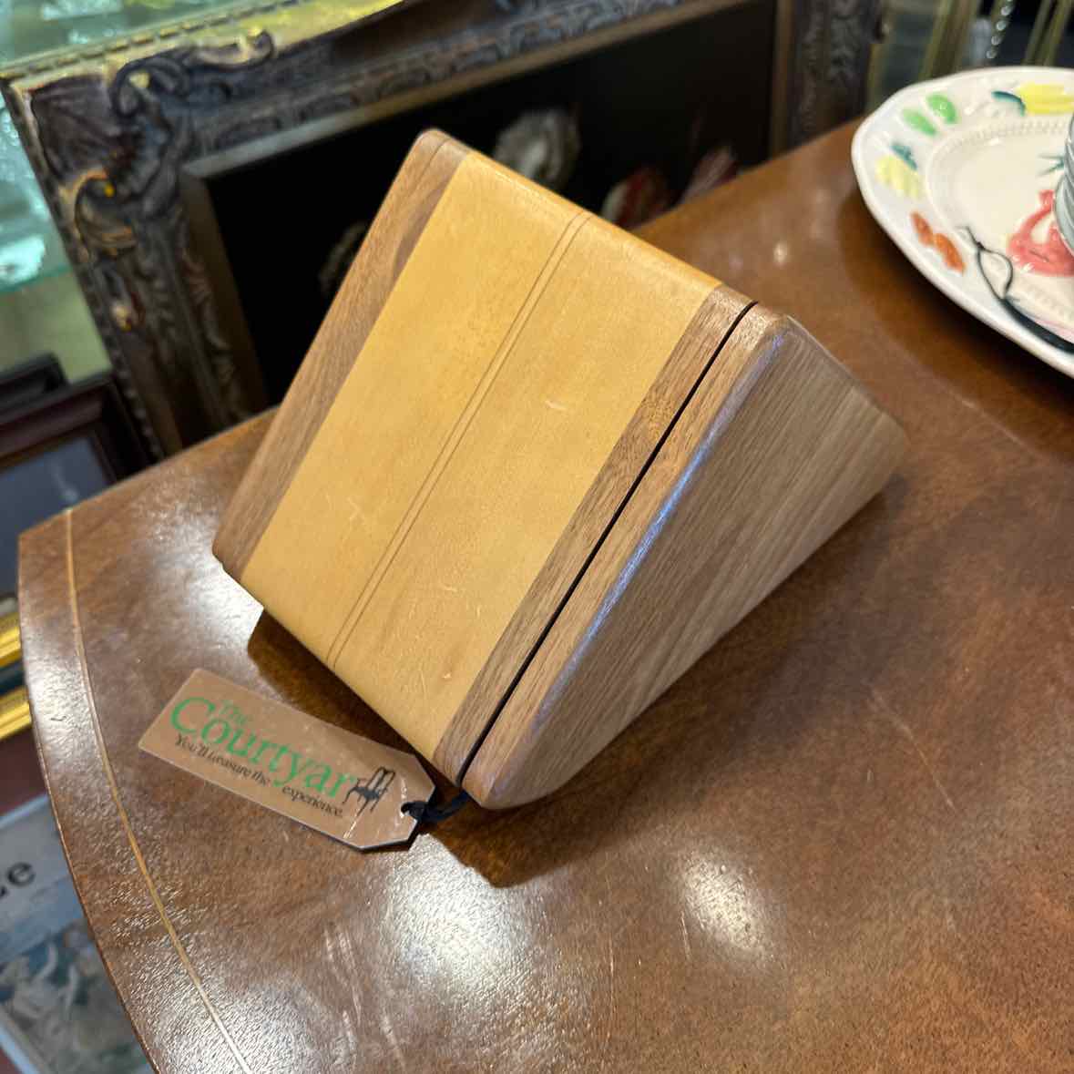 Inlayed Box Honey Oak