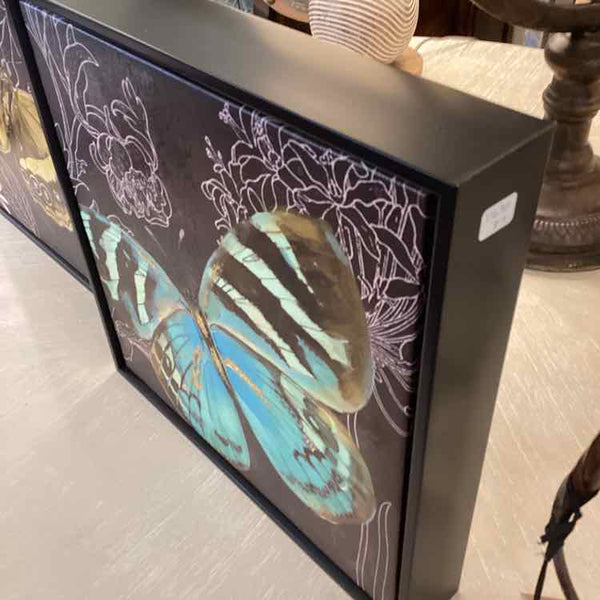 Aqua Butterfly Print