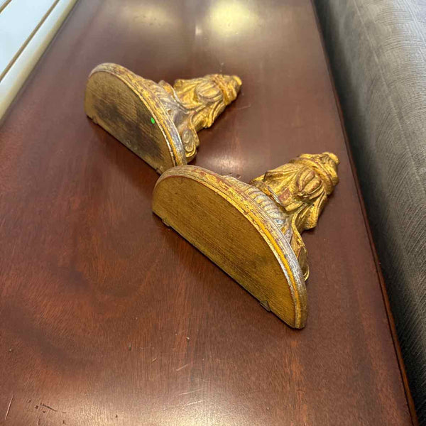 Pair Of Italian Florentine Wall Shelves