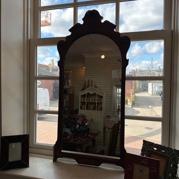Carved Fruitwood Mirror