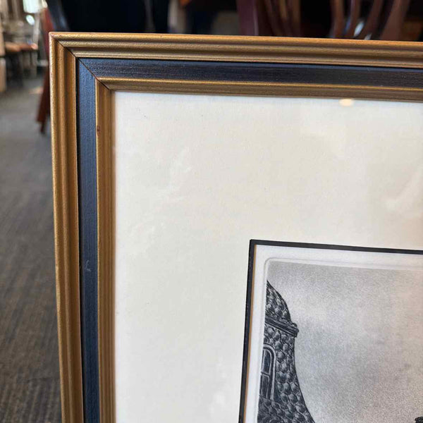 Alan Jay Gaines Etching of Steamboat