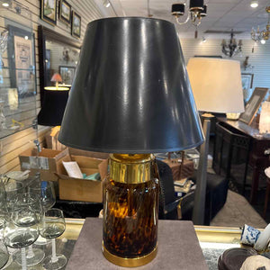 Glass And Brass Lamp