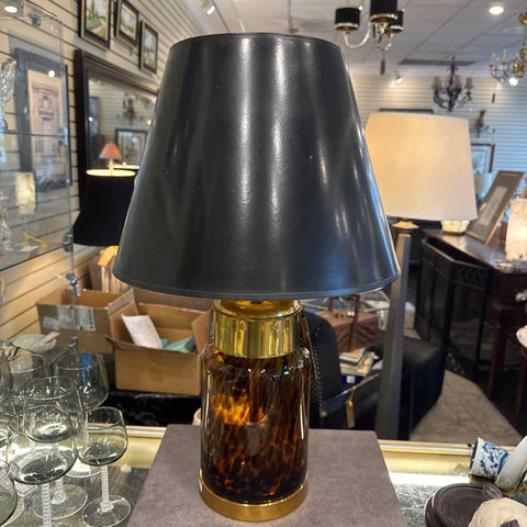 Glass And Brass Lamp