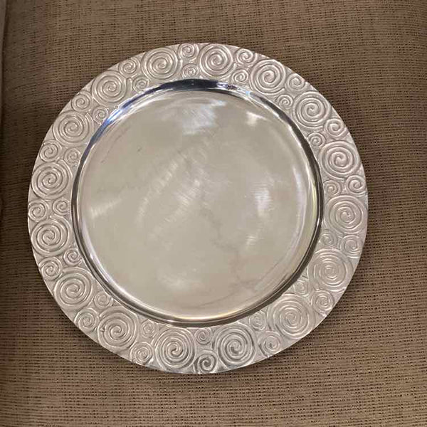 Round Pewter Tray