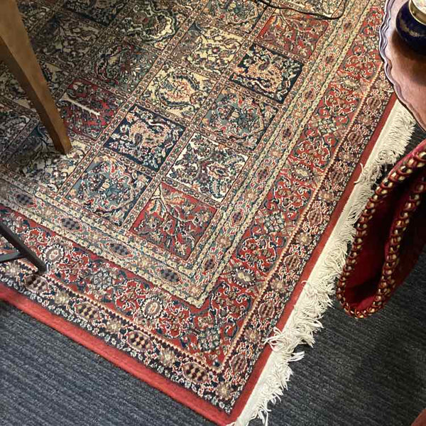 Dunya - Wool Rug - Red Blue