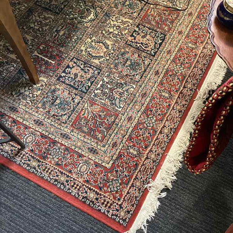 Dunya - Wool Rug - Red Blue