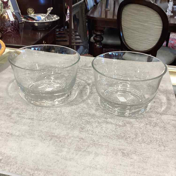 Pair Of Toscany Crystal Bowls