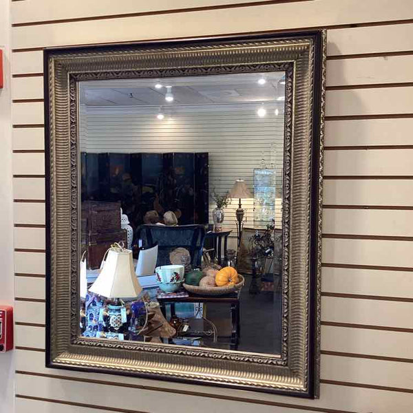 Silver/Goldtone Framed Beveled Mirror