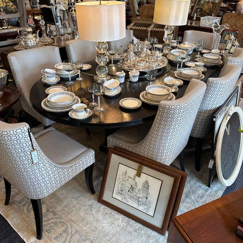 Custom Dining Table and 8 Chairs