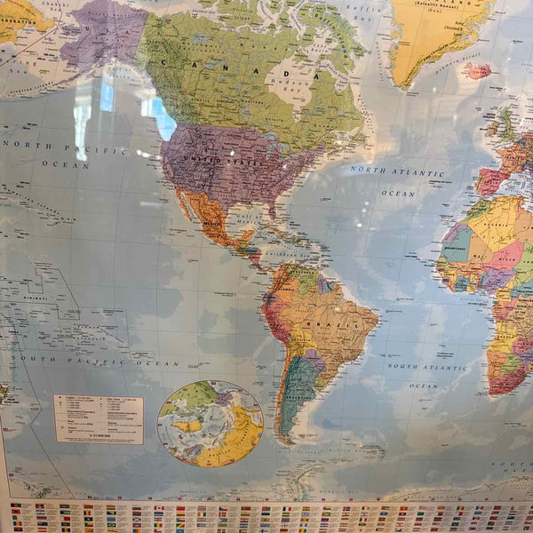 Framed World Map