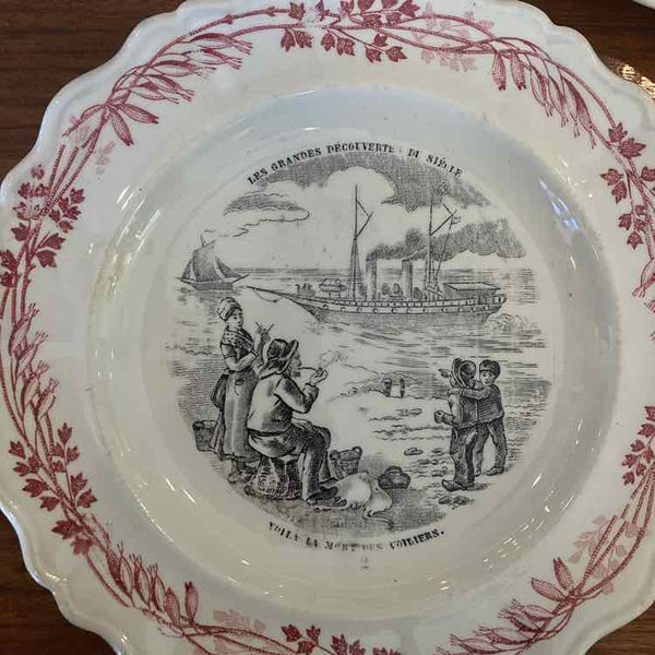 French Transferware Plates