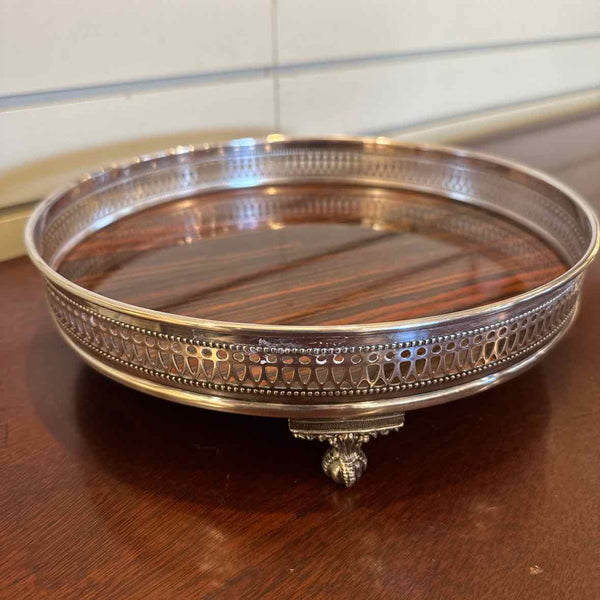 Silver Tray w/Laminated Base