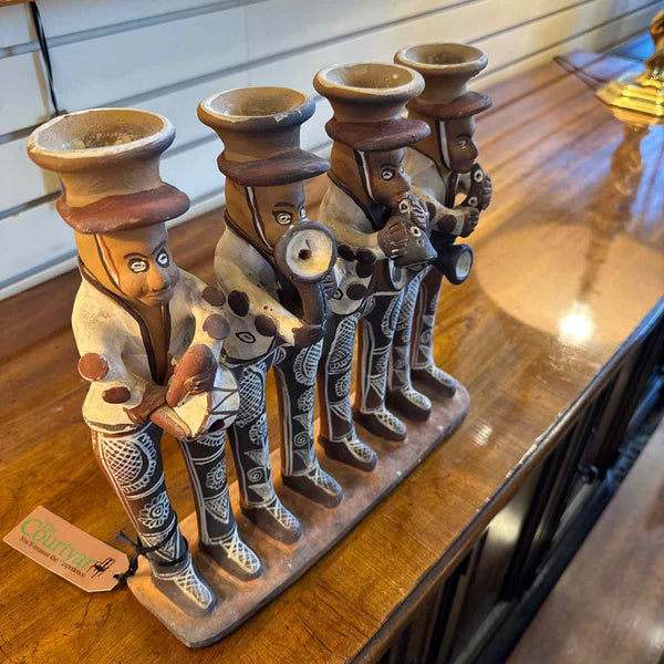 Men Playing Instruments Candleholder
