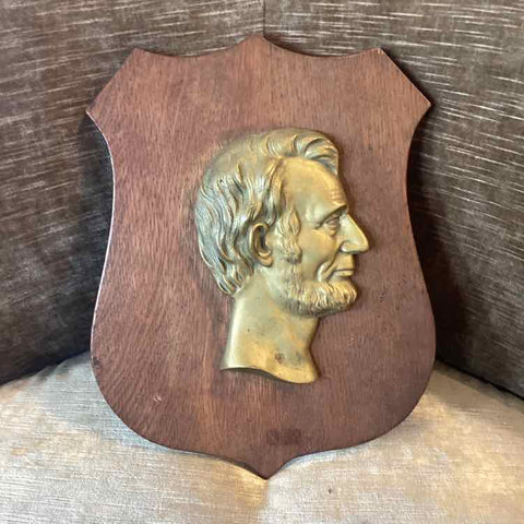 Brass Lincoln Plaque