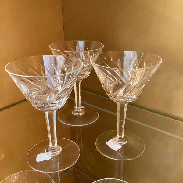 6 Crystal Liquor Glasses