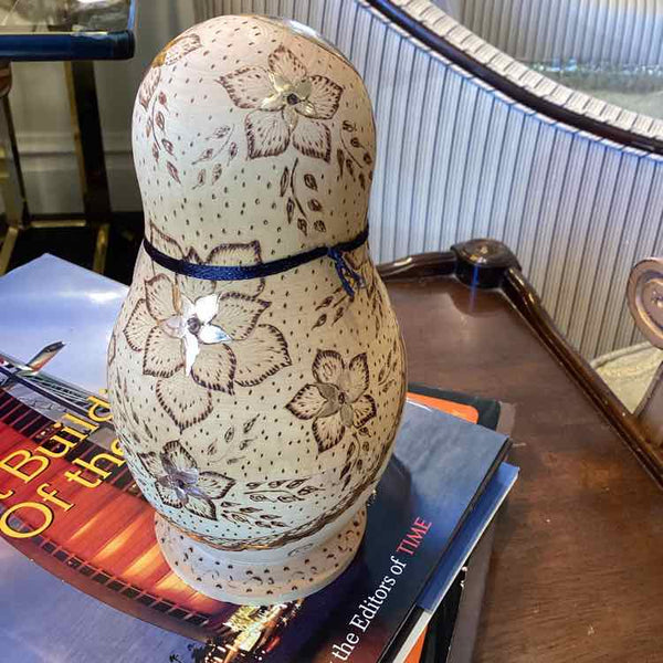 Gold Inlay Russian Nesting Dolls