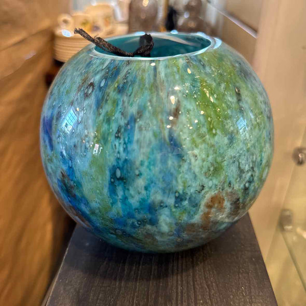 Blue Glass Bowl by Seguso Family