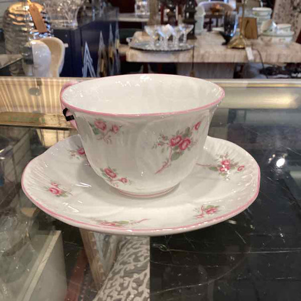 Shelley Pink Roses Cup & Saucer