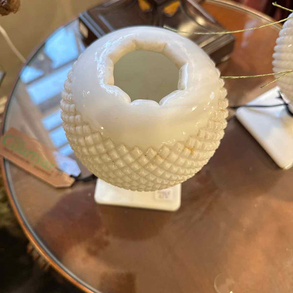 Milk Glass Ivory Vase