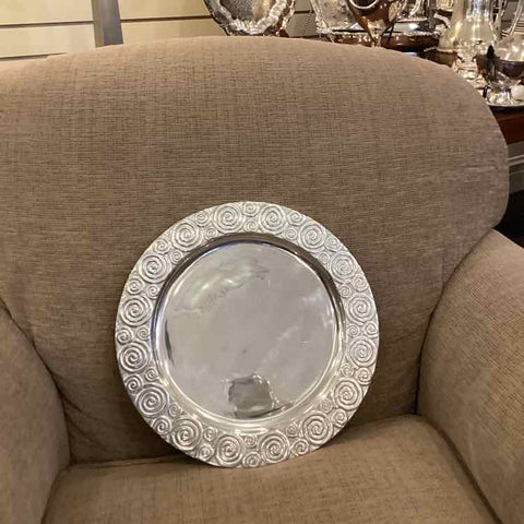 Round Pewter Tray