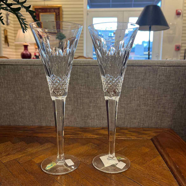 Pair of Waterford Toasting Flutes "Joy"