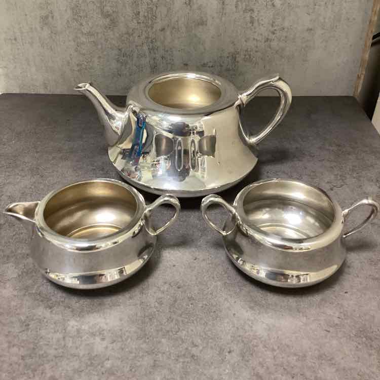 Silverplate Stacking Teapot – The Courtyard