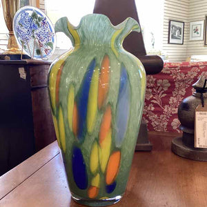 Multi-Color Glass Vase